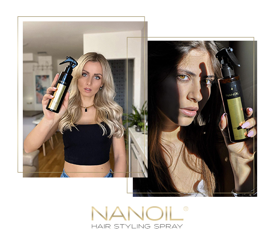 spray do stylizacji włosów Nanoil